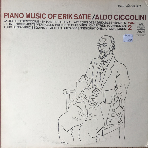 Erik Satie / Aldo Ciccolini - Piano Music Of Erik Satie, Vol. 2 | Angel Records (S-36459)