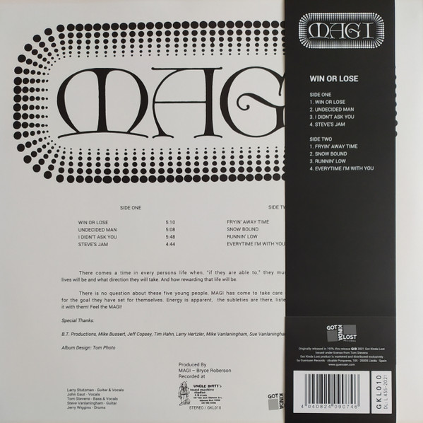 Magi - Win Or Lose | Got Kinda Lost Records (GKL010w) - 2