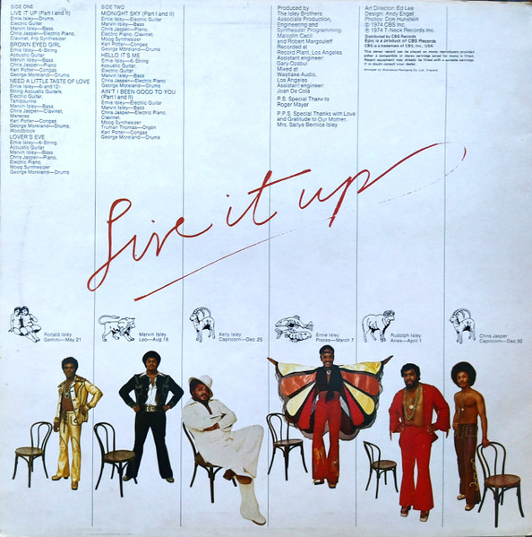 The Isley Brothers - Live It Up | Epic (EPC 80317) - 2 The Isley Brothers - Live It Up | Epic (EPC 80317) - 2