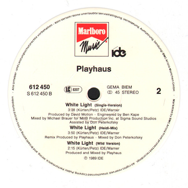 Playhaus - White Light | Marlboro Music (612 450) - 4 Playhaus - White Light | Marlboro Music (612 450) - 4