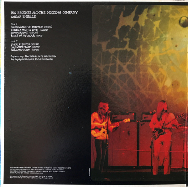 Big Brother & The Holding Company - Cheap Thrills | Columbia (PC 9700) - 2