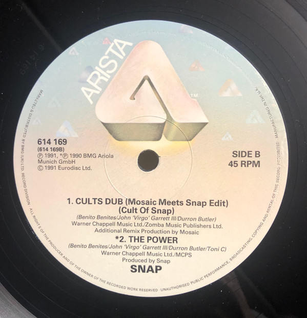 Snap! - Snap! Mega Mix | Arista (614 169) - 4