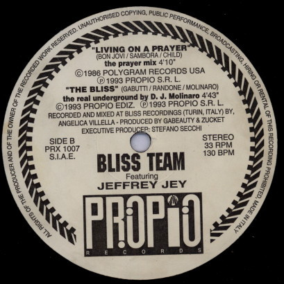 Bliss Team Featuring Jeffrey Jey - People Have The Power Remix | Propio Records (PRX 1007)