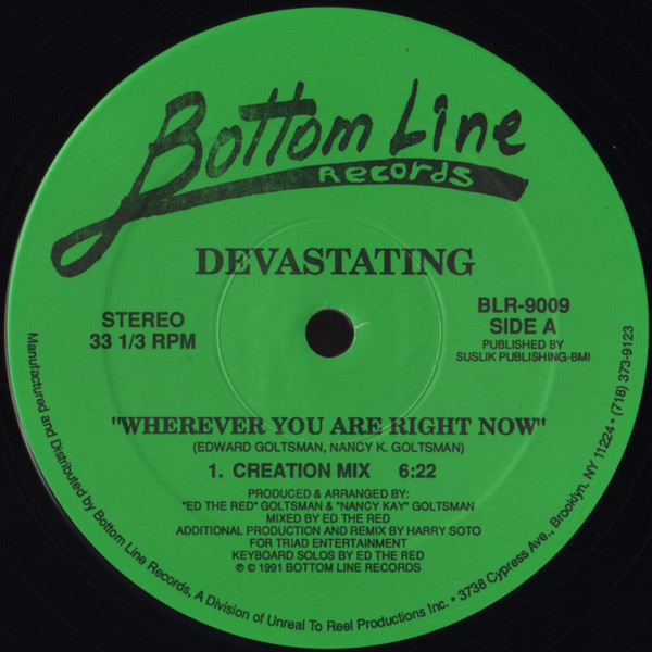 Devastating - Wherever You Are Right Now | Bottom Line Records (BLR-9009) - main