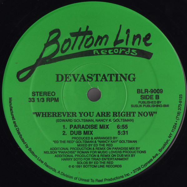 Devastating - Wherever You Are Right Now | Bottom Line Records (BLR-9009) - 2