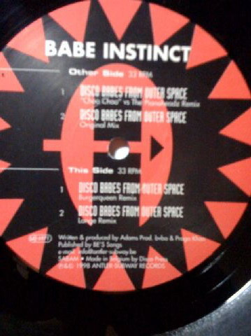 Babe Instinct - Disco Babes From Outer Space (The Remixes) | Avantura (AA 8805-R)