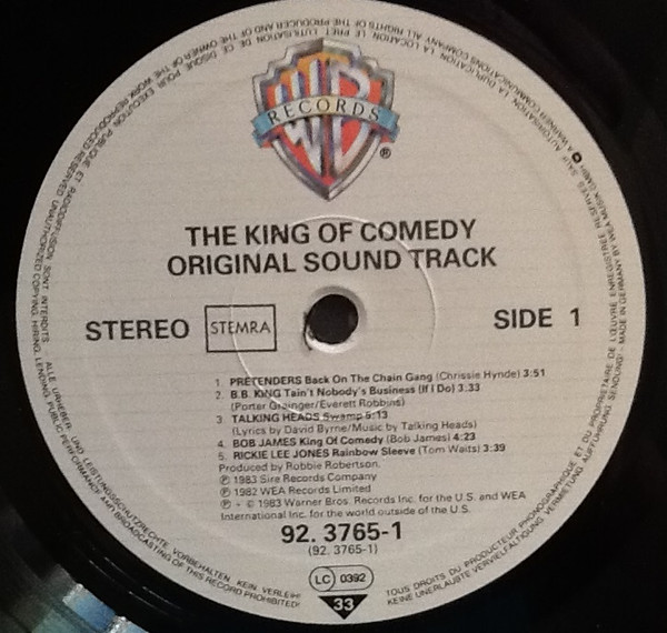 Various - The King Of Comedy | Warner Bros. Records (92-3765-1) - 2