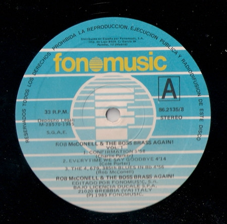 Rob McConnell & The Boss Brass - Again! Volume 1 | Fonomusic (86.2135/8) - 2 Rob McConnell & The Boss Brass - Again! Volume 1 | Fonomusic (86.2135/8) - 2