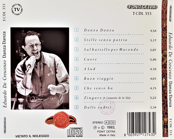 Eduardo De Crescenzo - Danza Danza | Fonit Cetra (TCDL 353) - 2