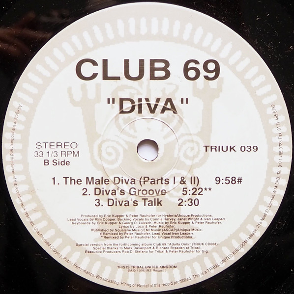 Club 69 - Diva | TRIBAL United Kingdom (TRIUK 039) - 4 Club 69 - Diva | TRIBAL United Kingdom (TRIUK 039) - 4