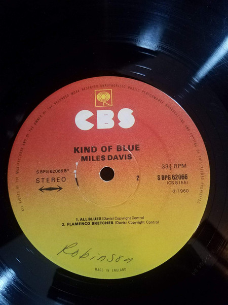 Miles Davis - Kind Of Blue | CBS (SBPG 62066) - 2