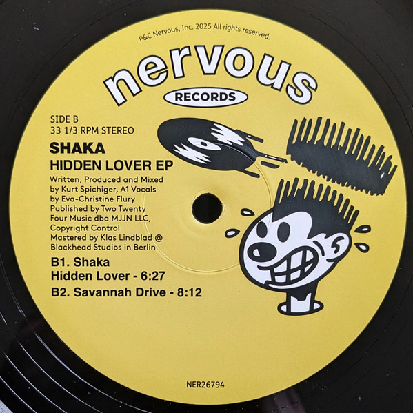Shaka - Hidden Lover EP | Nervous Records (NER26794) - 2