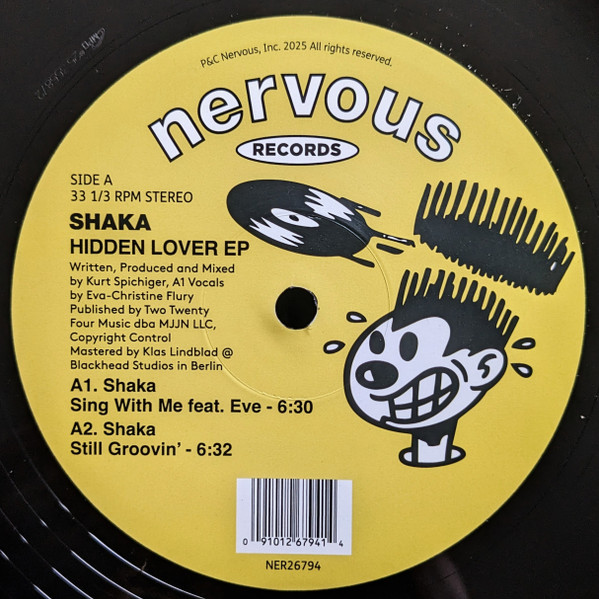 Shaka - Hidden Lover EP | Nervous Records (NER26794)
