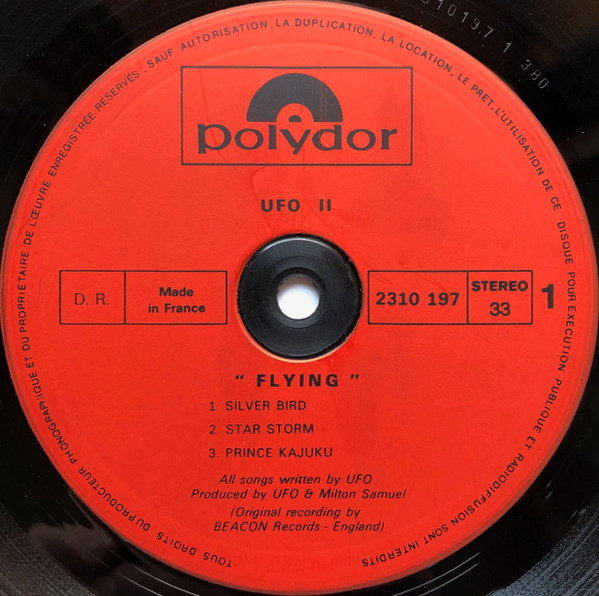 UFO - Flying - UFO Ⅱ Space Rock | Polydor (2310 197) - 3