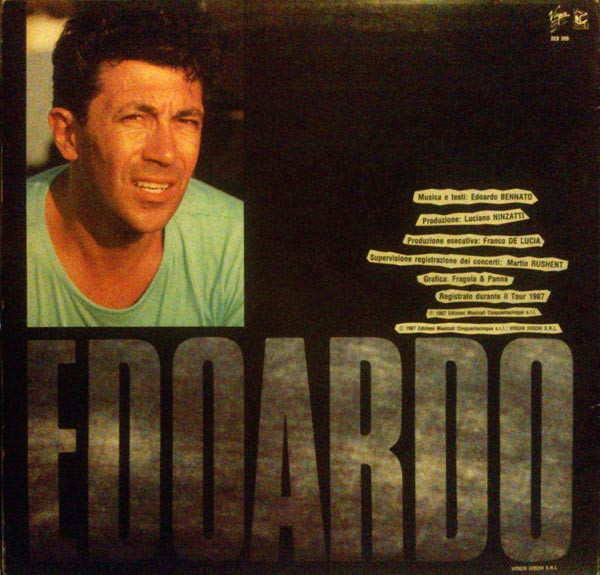 Edoardo Bennato - Edoardo Live | Virgin (2EB 209) - main