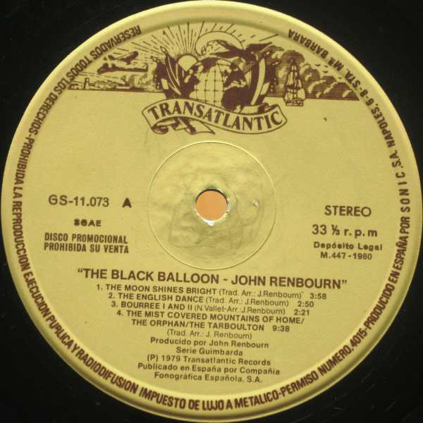 John Renbourn - The Black Balloon | Guimbarda (GS-11073) - 3