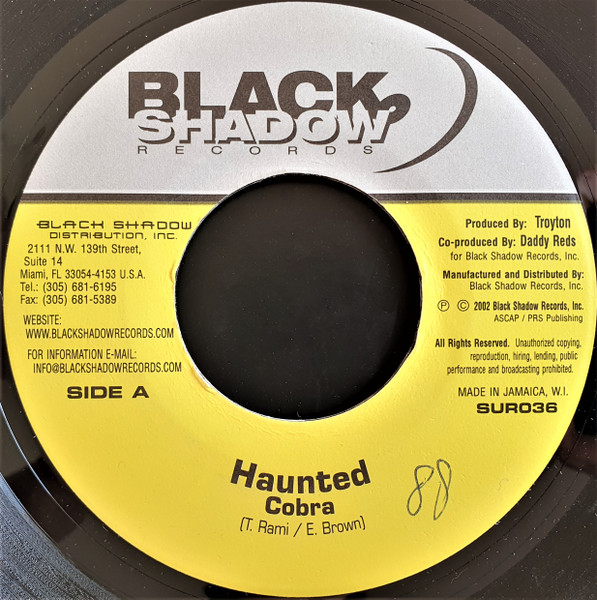 Mad Cobra - Haunted | Black Shadow Records (SUR036) Mad Cobra - Haunted | Black Shadow Records (SUR036)