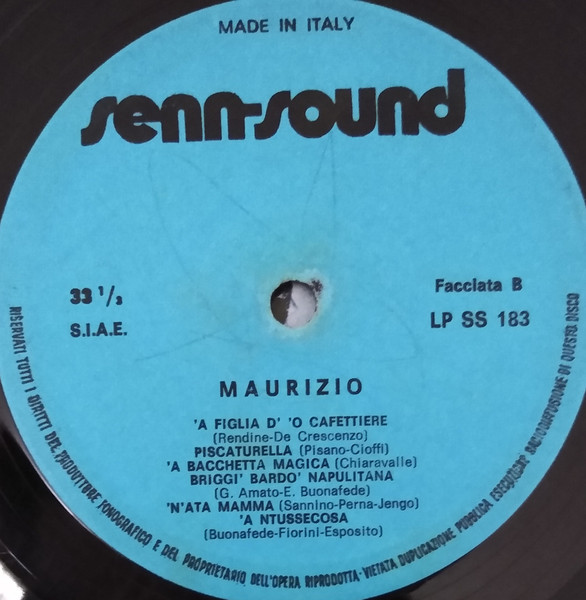 Maurizio - Maurizio | Senn Sound Italiana S.r.l. (LP SS 183) - 4