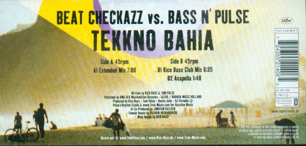 Beat Checkazz vs. Bass n' Pulse - Tekkno Bahia | Capitol Music (7243 5 52140 6 5)