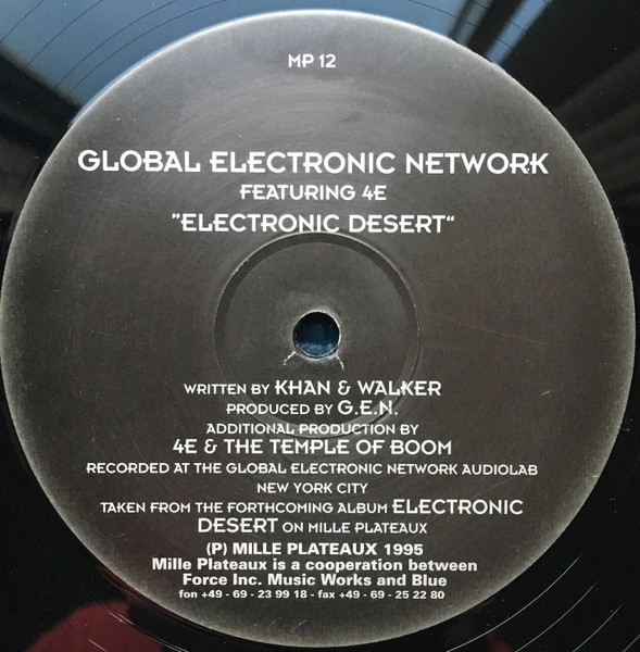 Global Electronic Network - Electronic Desert | Mille Plateaux (MP 12)