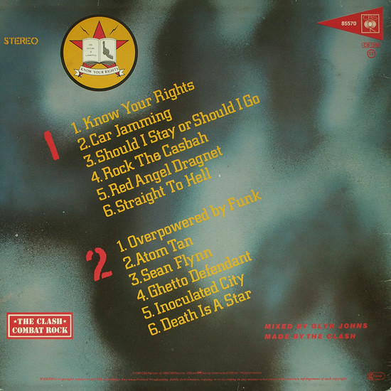 The Clash - Combat Rock | CBS (CBS 85570) - 2