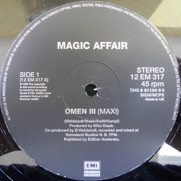 Magic Affair - Omen III | Electrola (12 EM 317) - 3