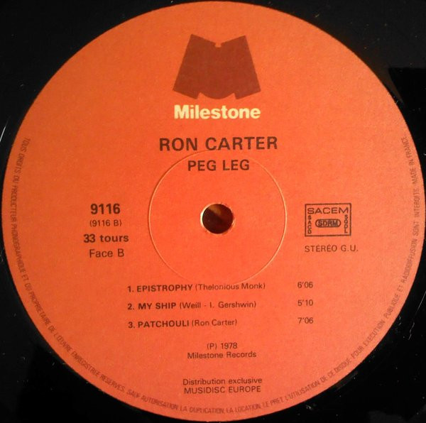 Ron Carter - Peg Leg | Milestone (9116) - 4 Ron Carter - Peg Leg | Milestone (9116) - 4