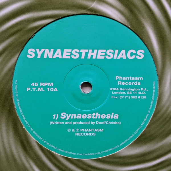 Synaesthesiacs - Synaesthesia / Synaesthesia (Hallucinogen Remix) / Channel 9 | Phantasm Records (P.T.M. 10)