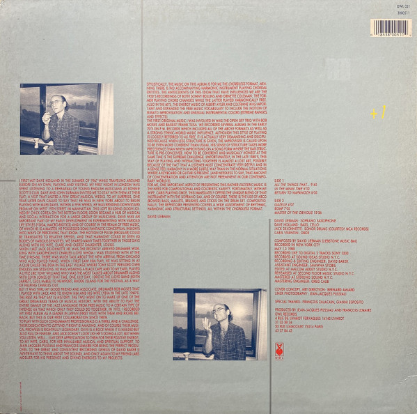 David Liebman - Trio + One | Owl Records (OWL 051) - 2 David Liebman - Trio + One | Owl Records (OWL 051) - 2