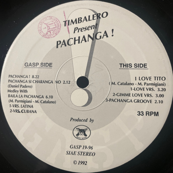 Timbalero - Pachanga! | Gasp (GASP 19-96) Timbalero - Pachanga! | Gasp (GASP 19-96)