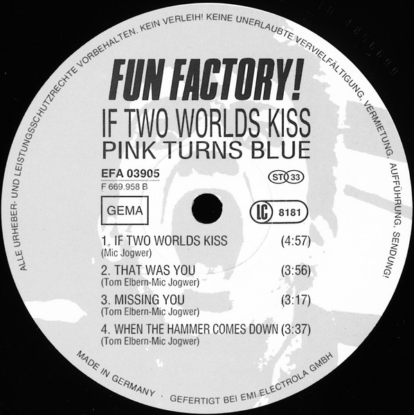 Pink Turns Blue - If Two Worlds Kiss | Fun Factory! (EFA 03905) - 4 Pink Turns Blue - If Two Worlds Kiss | Fun Factory! (EFA 03905) - 4