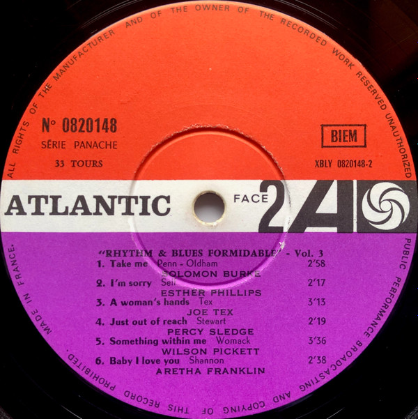 Various - Formidable Rhythm And Blues (Vol. 3) | Atlantic (0820.148)