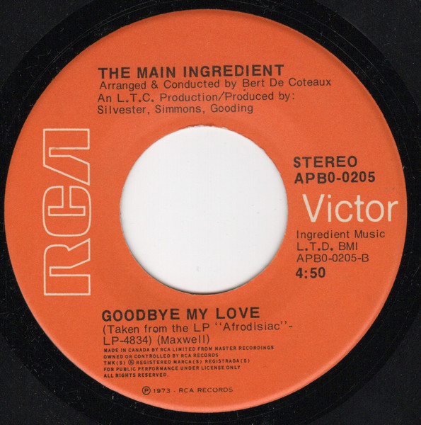 The Main Ingredient - Just Don't Want To Be Lonely | RCA Victor (APB0-0205)