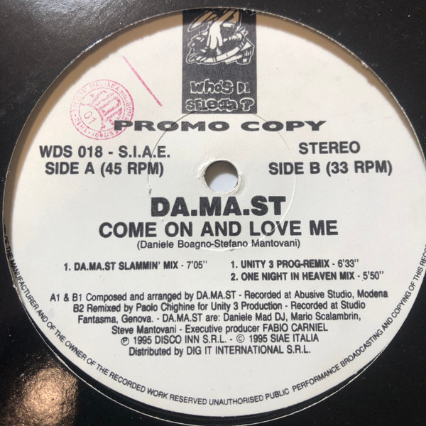 DA.MA.ST - Come On And Love Me | Who's Di Selecta? (WDS 018)