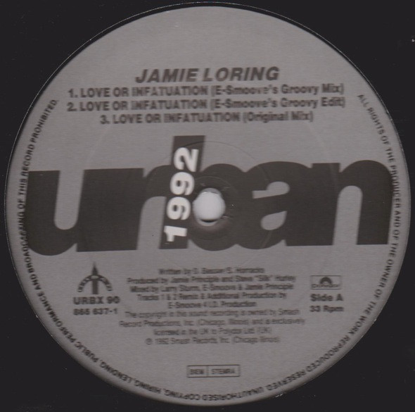 Jamie Loring - Love Or Infatuation | Urban (URBX 90) - 2 Jamie Loring - Love Or Infatuation | Urban (URBX 90) - 2
