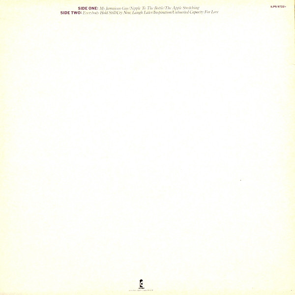 Grace Jones - Living My Life | Island Records (ILPS 9722) - 2