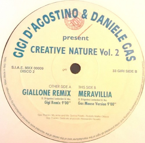 Gigi D'Agostino & Daniele Gas - Creative Nature Vol. 2 | Metrotraxx (MXX 00009) - 2