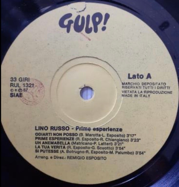 Lino Russo - Prime Esperienze | Gulp! (RUL 1321) - 2 Lino Russo - Prime Esperienze | Gulp! (RUL 1321) - 2