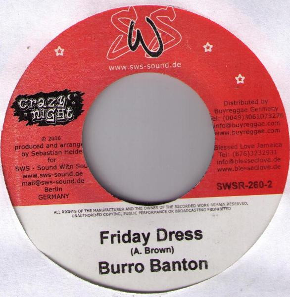 Burro Banton - Friday Dress | SWS - Sound With Soul (SWSR-260-2) - main Burro Banton - Friday Dress | SWS - Sound With Soul (SWSR-260-2) - main