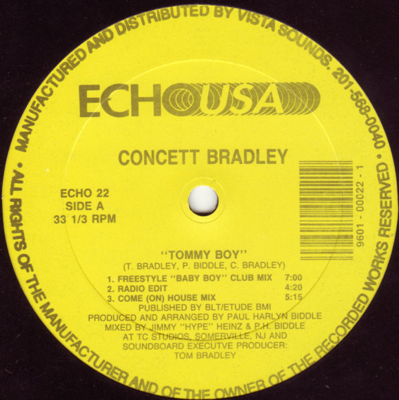 Concett Bradley - Tommy Boy | Echo USA (ECHO 22)