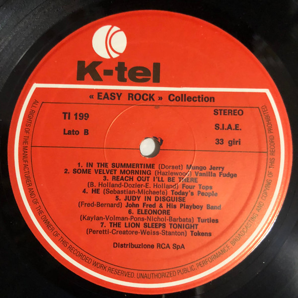 Various - Easy Rock Collection | K-tel (TI 199) - 3