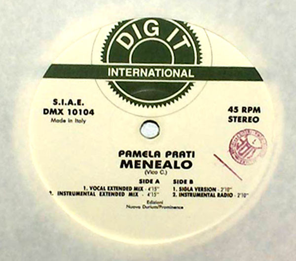 Pamela Prati - Menealo | Dig It International (DMX 10104) - 3