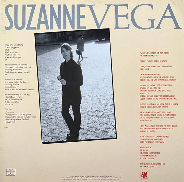 Suzanne Vega - Suzanne Vega | A&M Records (SP-5072) - 2