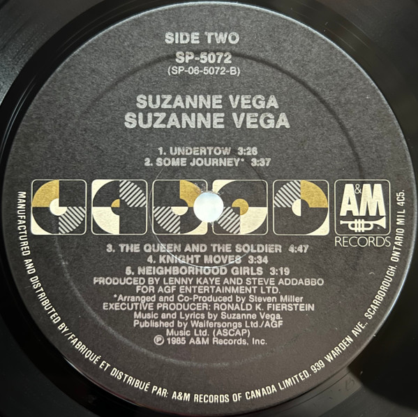 Suzanne Vega - Suzanne Vega | A&M Records (SP-5072) - 4