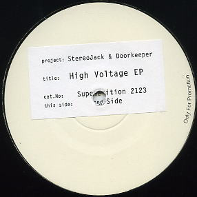 Stereo Jack & Doorkeeper - High Voltage EP | Superstition (Superstition 2123)