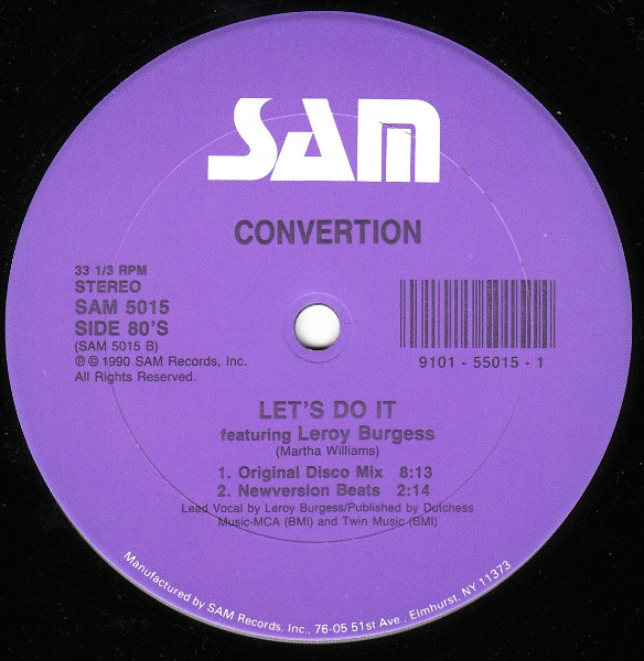 Newversion / Convertion - Let's Do It In The Dancehall | Sam Records (SAM 5015)