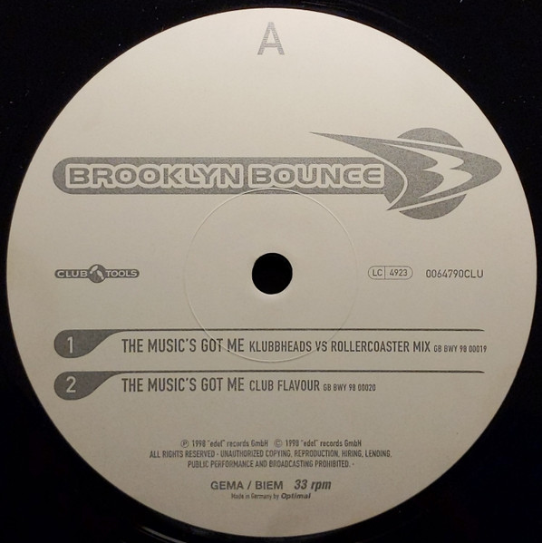 Brooklyn Bounce - The Music's Got Me | Club Tools (0064790CLU) - 3 Brooklyn Bounce - The Music's Got Me | Club Tools (0064790CLU) - 3