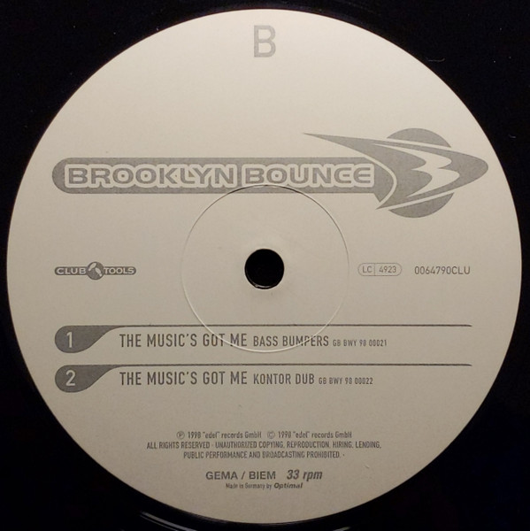 Brooklyn Bounce - The Music's Got Me | Club Tools (0064790CLU) - 4 Brooklyn Bounce - The Music's Got Me | Club Tools (0064790CLU) - 4