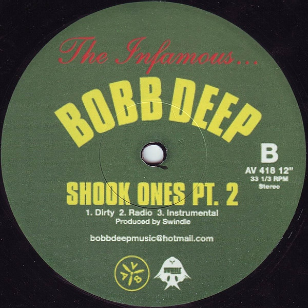 Bobb Deep - Got It Twisted / Shook Ones Pt. 2 | AV8 Records (AV 418) - 2