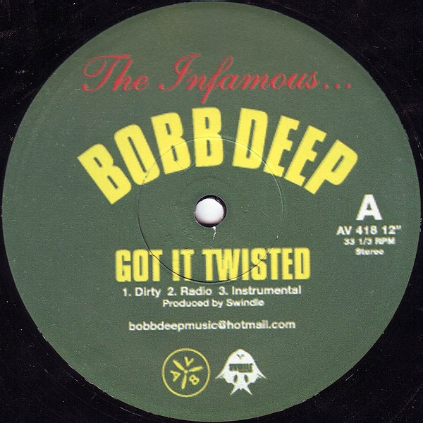 Bobb Deep - Got It Twisted / Shook Ones Pt. 2 | AV8 Records (AV 418) - main